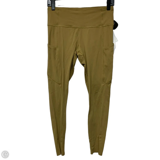 Athletic Leggings By Lululemon In Green, Size: M