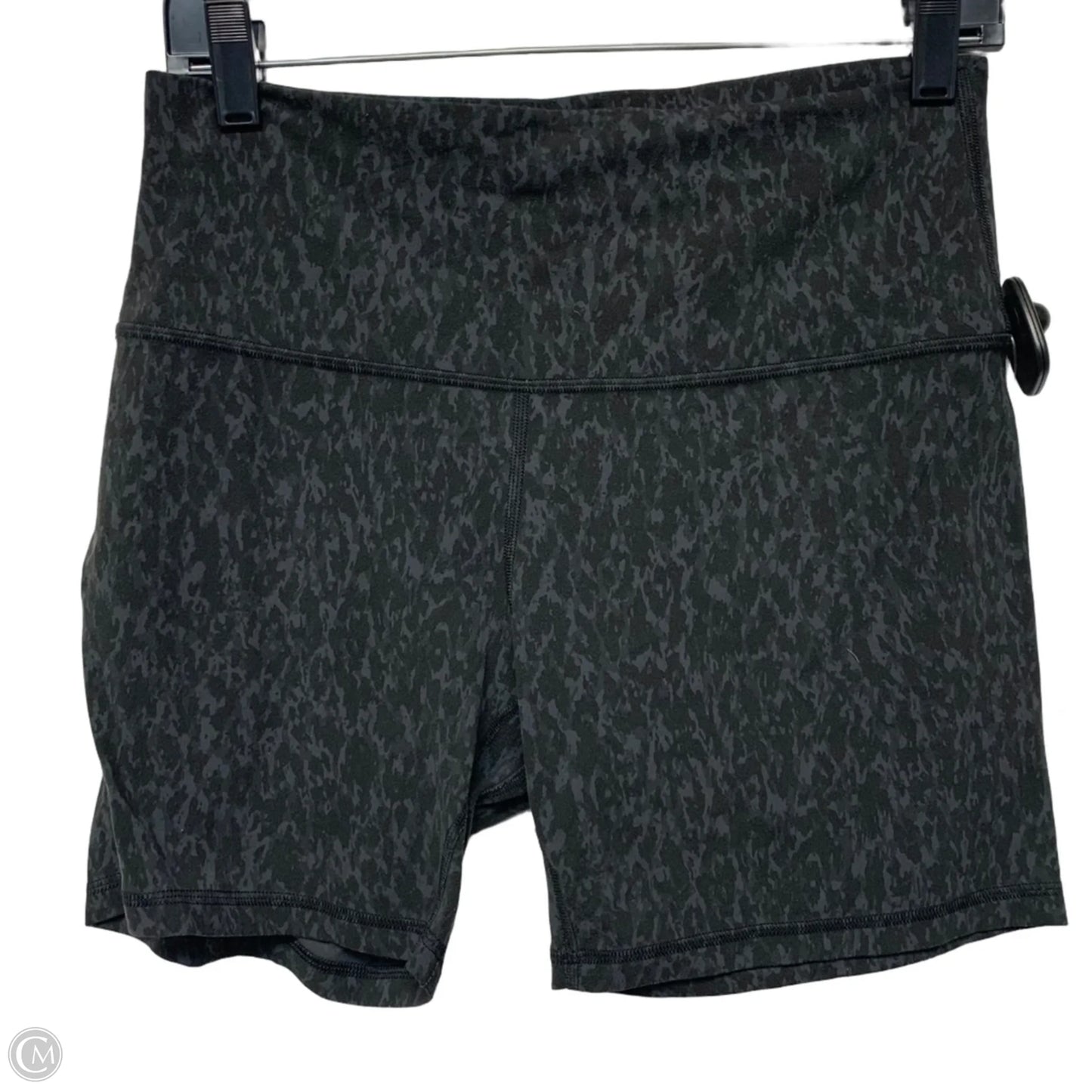 Athletic Shorts By Lululemon In Black & Grey, Size: M