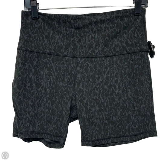 Athletic Shorts By Lululemon In Black & Grey, Size: M