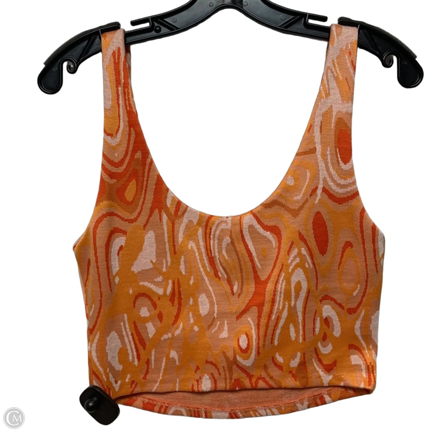 Top Sleeveless By Zara In Orange, Size: M