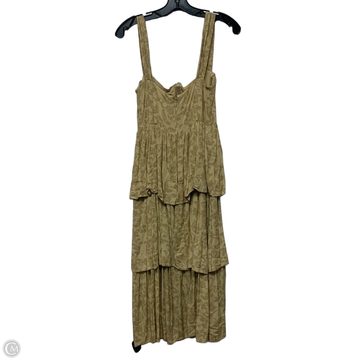 Dress Casual Midi By We Wore What In Cream & Tan, Size: S