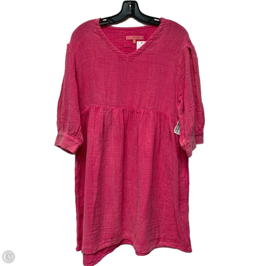 Dress Casual Short By Simply Southern In Pink, Size: M