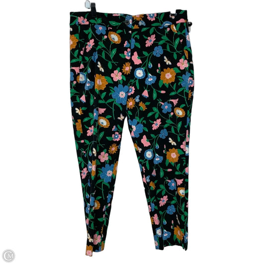 Pants Designer By Kate Spade In Floral Print, Size: 14