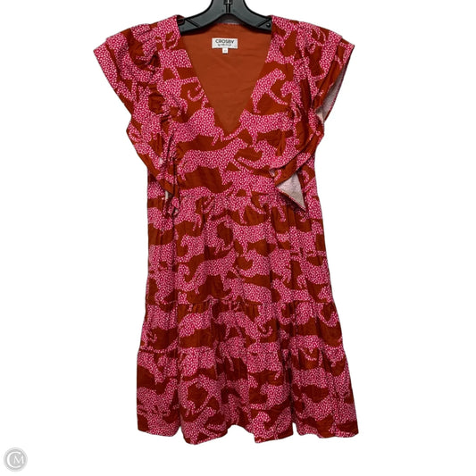 Dress Casual Short By Crosby In Orange & Pink, Size: Xs