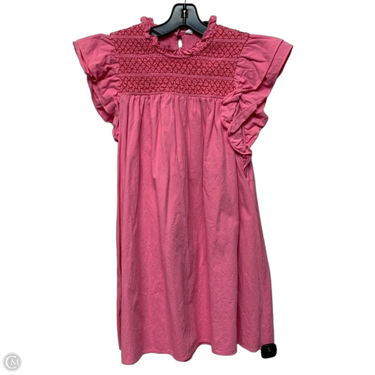 Dress Casual Short By Crosby In Pink & Red, Size: S