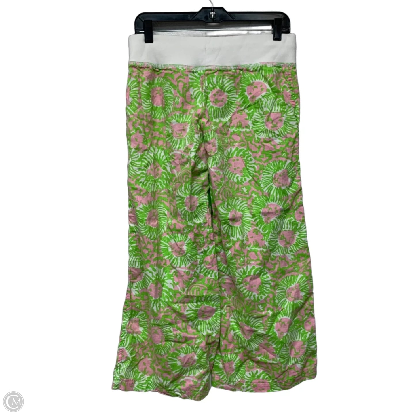 Pants Designer By Lilly Pulitzer In Green & Pink, Size: 4