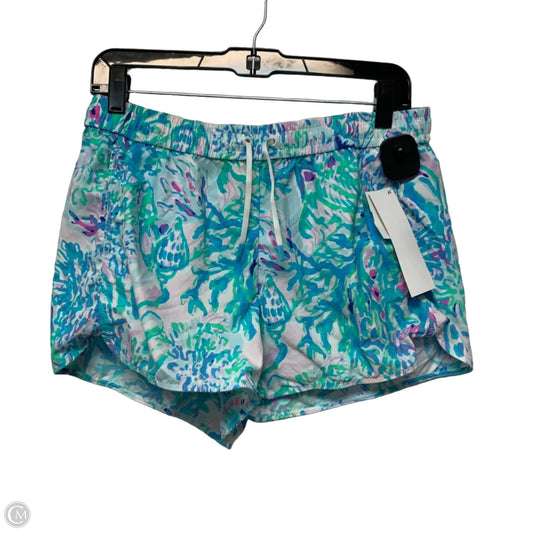 Shorts Designer By Lilly Pulitzer In Blue & Green, Size: M