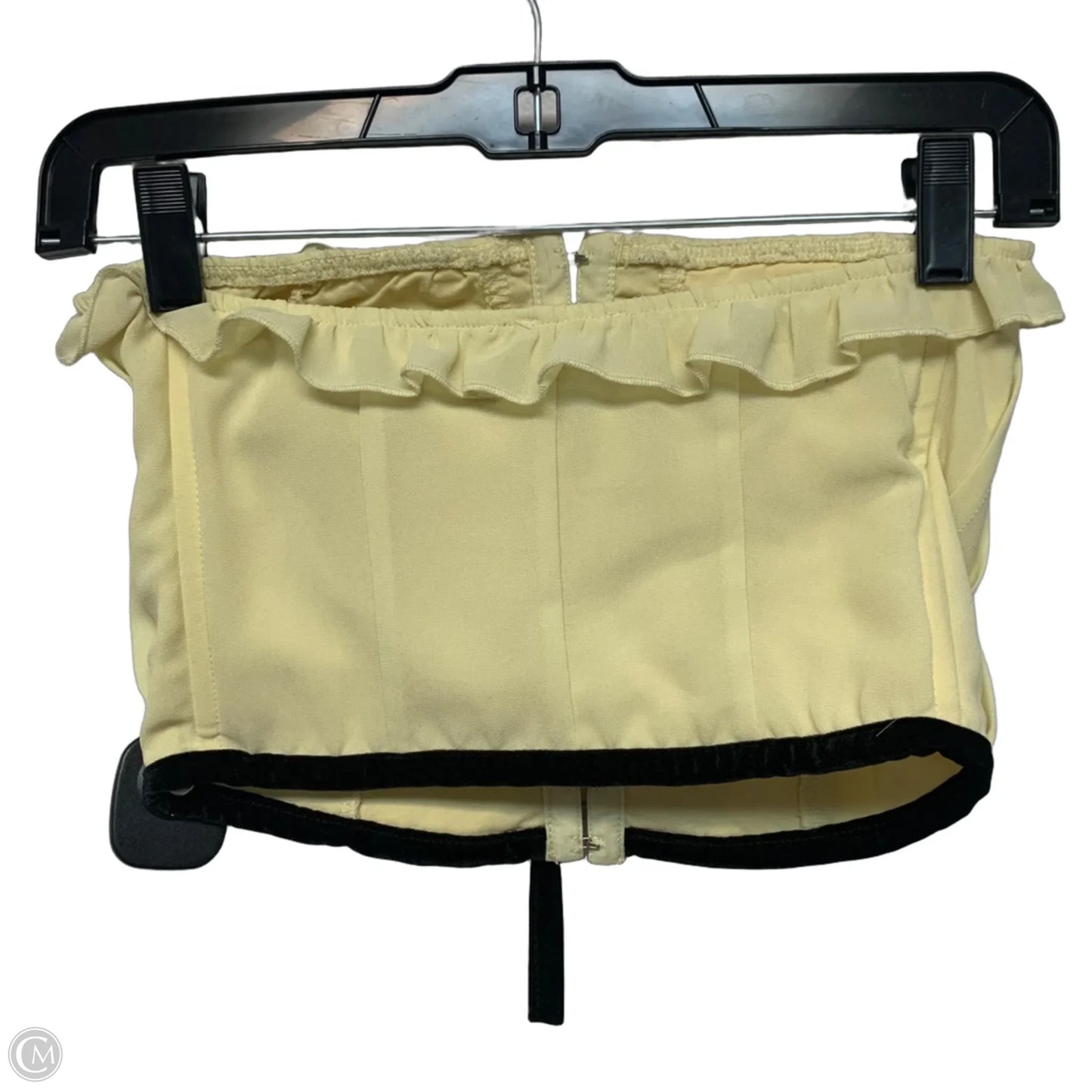 Top Sleeveless By Beverly & Beck In Black & Yellow, Size: Xs