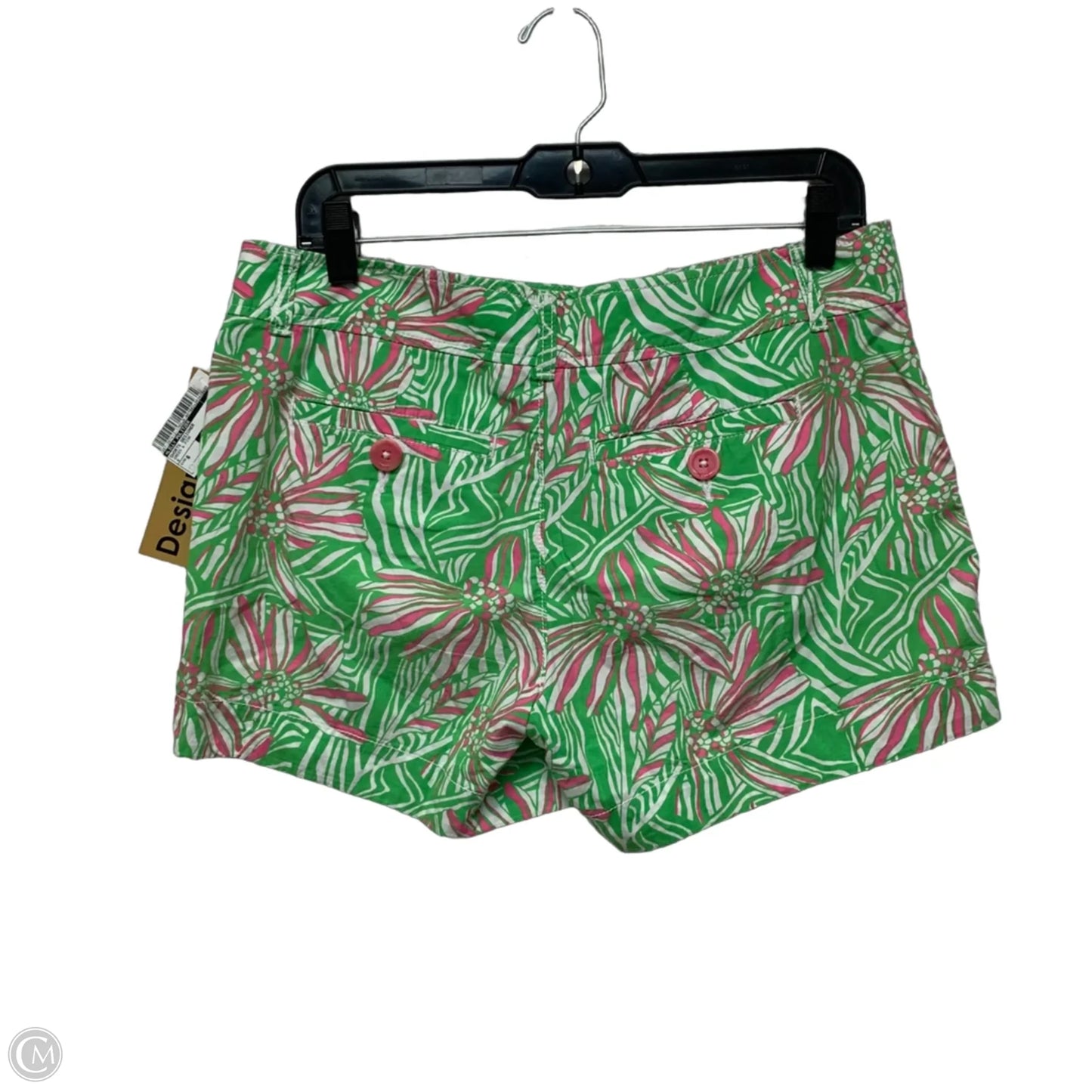Shorts Designer By Lilly Pulitzer In Green & Pink, Size: 6