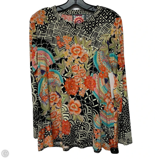 Top Long Sleeve Designer By Johnny Was In Multi-colored, Size: M
