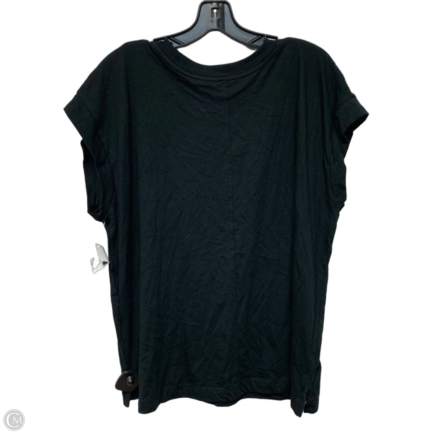 Top Short Sleeve Basic By A New Day In Black, Size: Xl