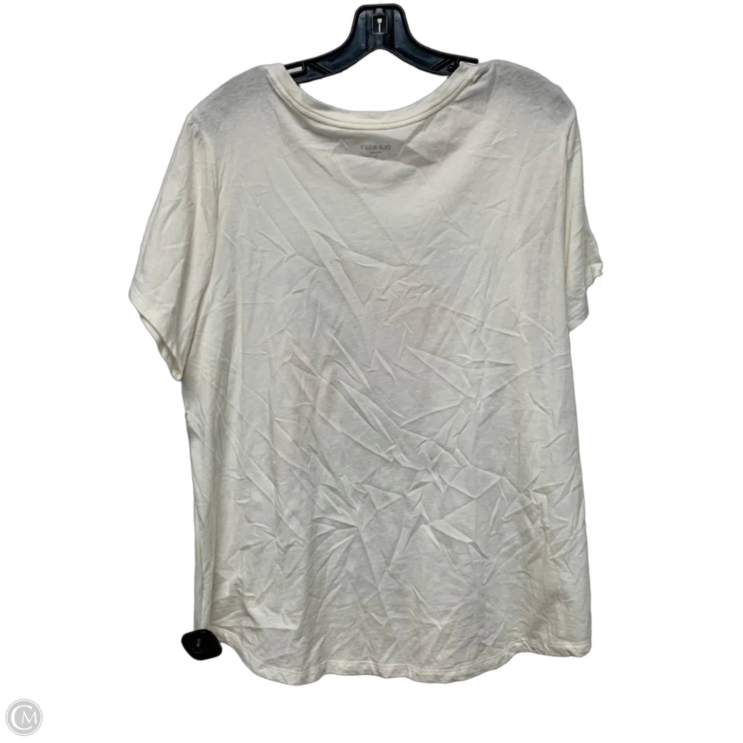 Top Short Sleeve By Old Navy In Cream, Size: Xl