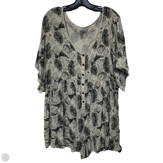Romper By Ecote In Black & Cream, Size: L