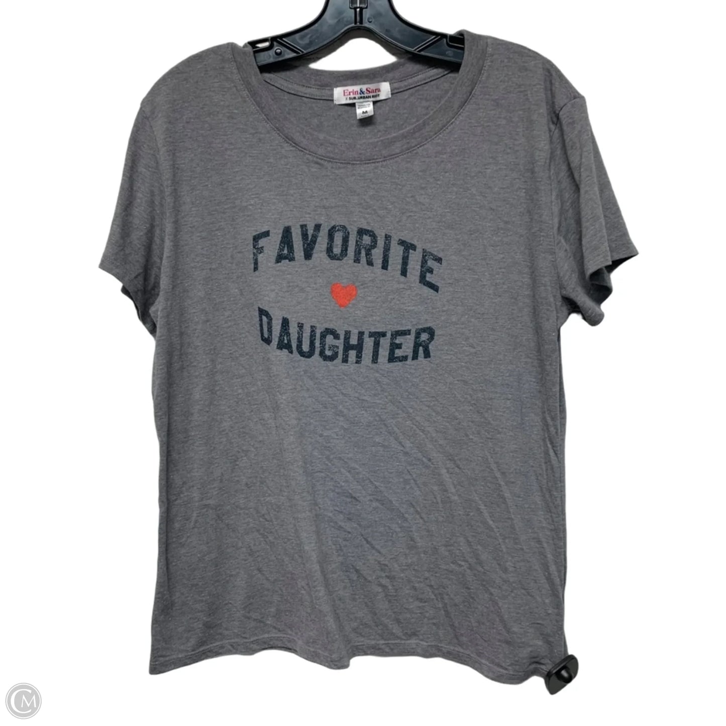 Top Short Sleeve By Clothes Mentor In Grey, Size: M