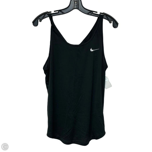 Athletic Tank Top By Nike In Black, Size: M