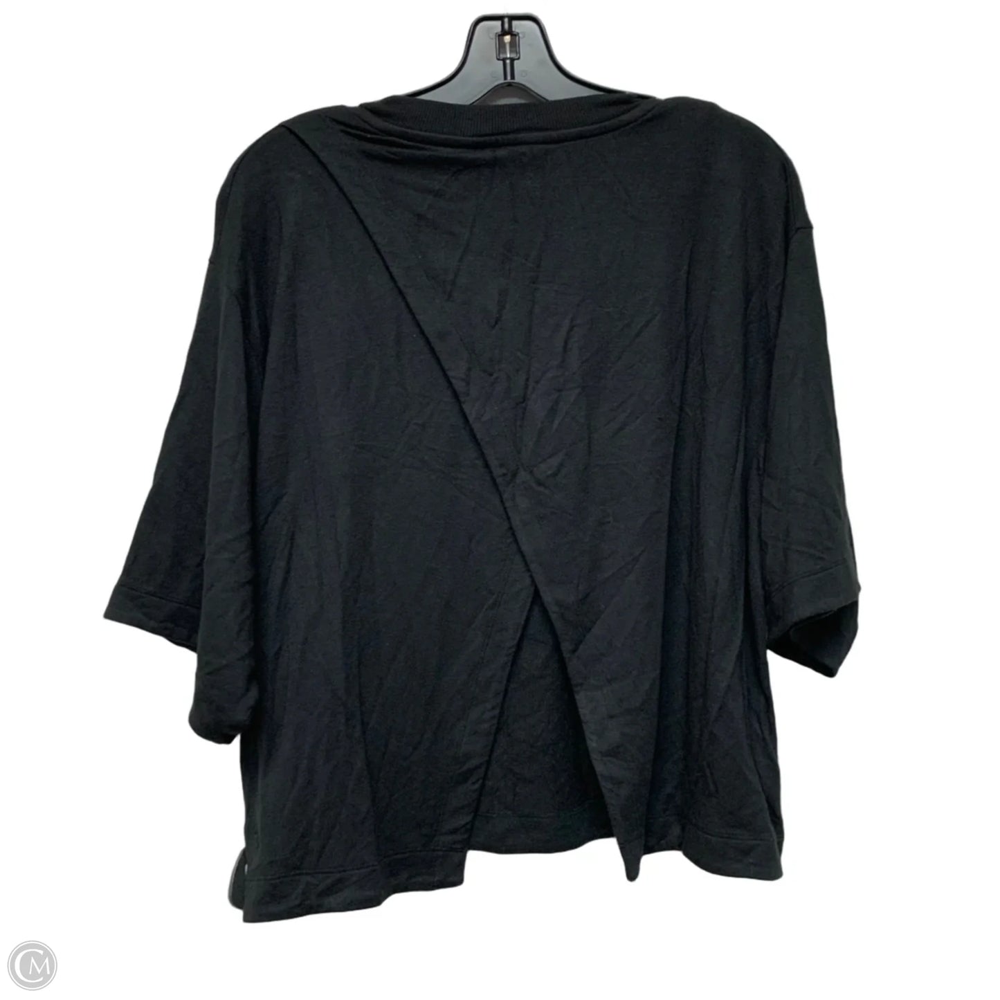 Athletic Top Short Sleeve By Athleta In Black, Size: M