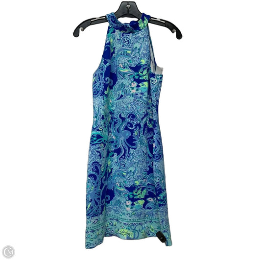 Dress Designer By Lilly Pulitzer In Blue & Green, Size: Xs