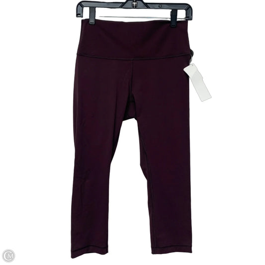 Athletic Leggings Capris By Lululemon In Purple, Size: M
