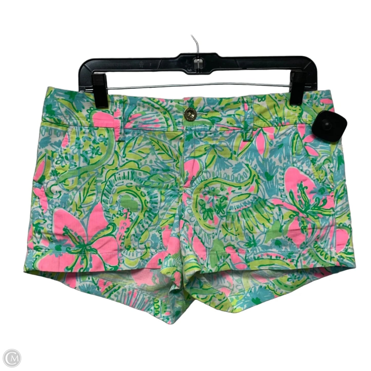 Shorts Designer By Lilly Pulitzer In Green & Pink, Size: 6