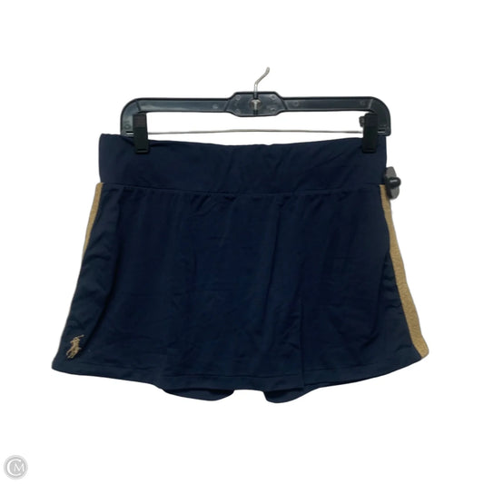 Athletic Skort By Ralph Lauren In Blue & Gold, Size: M