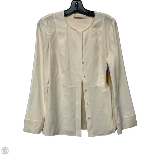 Blouse Designer By Tory Burch In Cream, Size: S