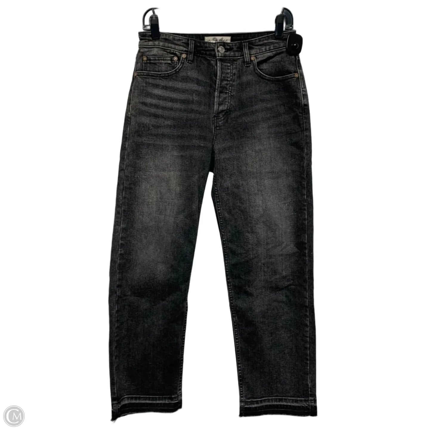 Jeans Straight By We The Free In Black Denim, Size: 2