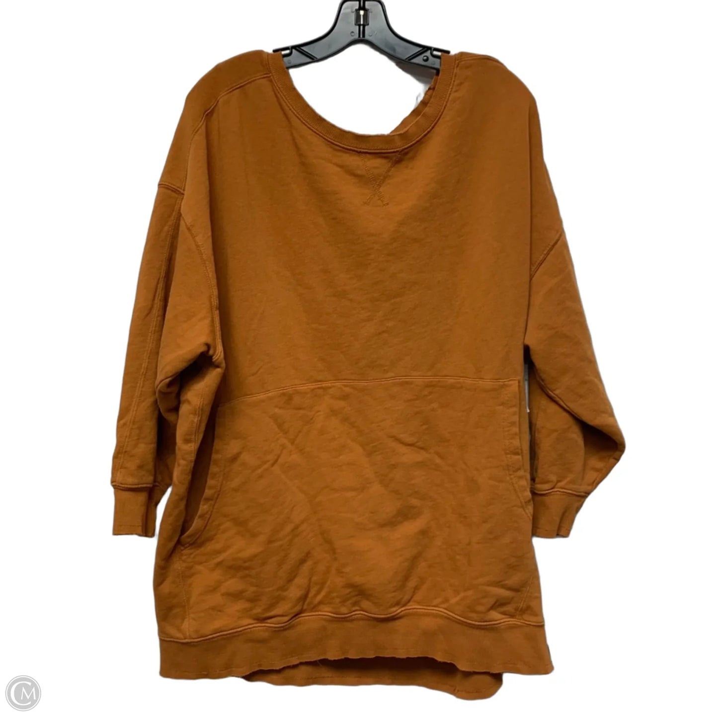 Sweatshirt Crewneck By Free People In Orange, Size: M