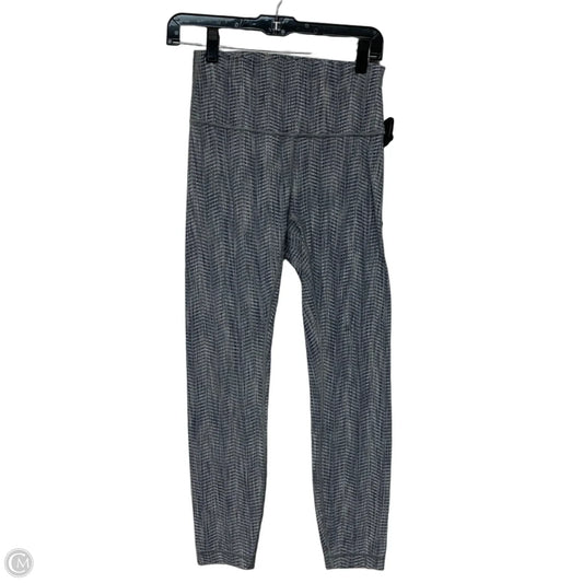Athletic Leggings By Lululemon In Blue & Grey, Size: S