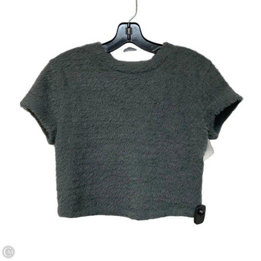 Top Short Sleeve By Anthropologie In Grey, Size: S