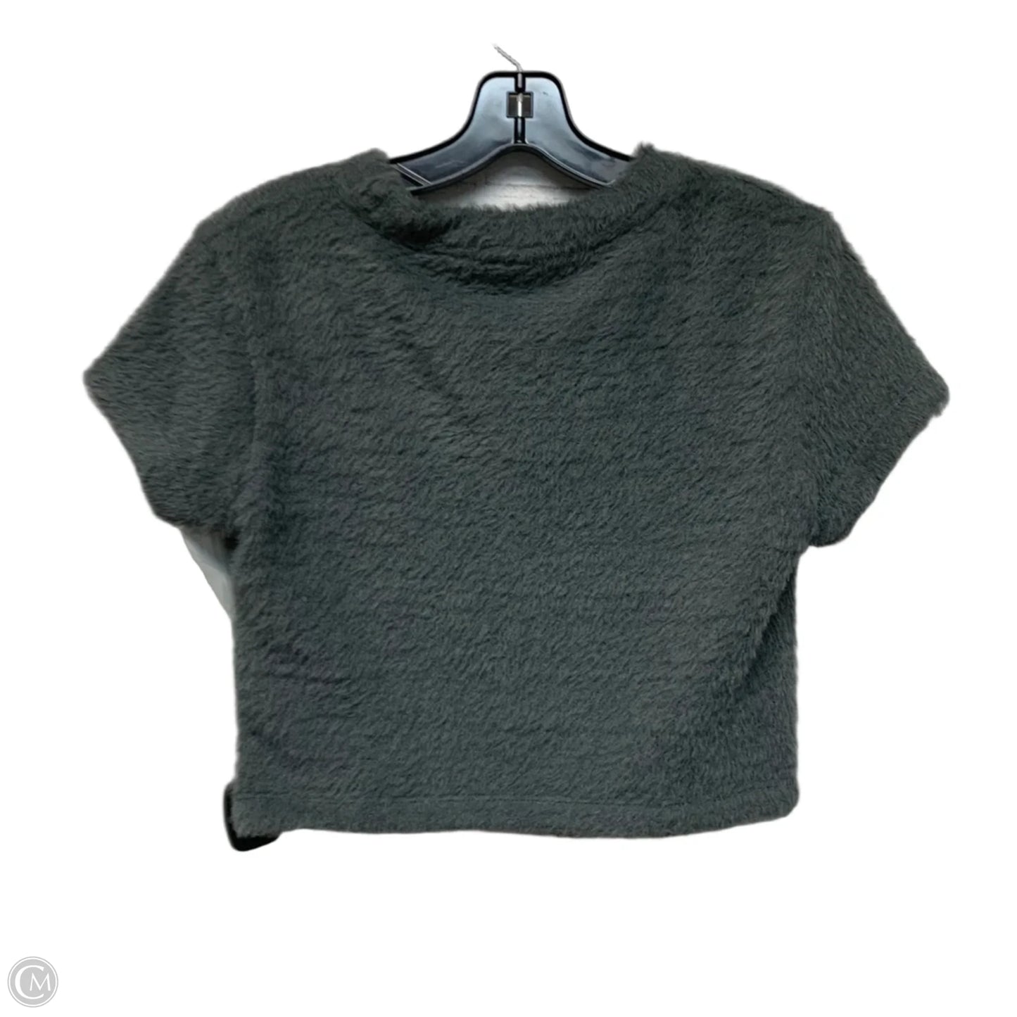 Top Short Sleeve By Anthropologie In Grey, Size: S