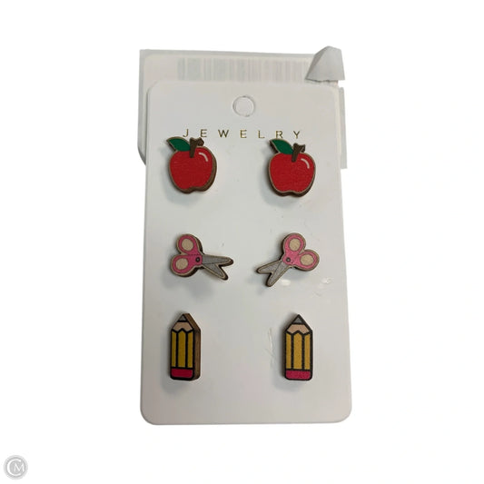 Earrings Stud, Size: 03 Piece Set