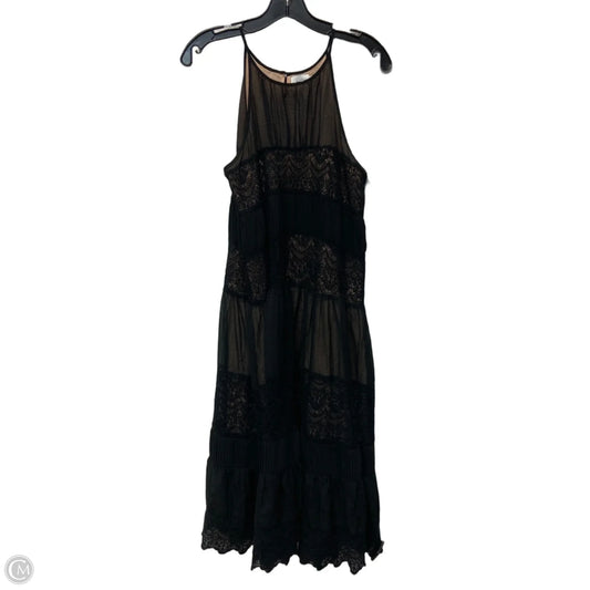 Dress Casual Midi By Hd In Paris In Black & Tan, Size: M
