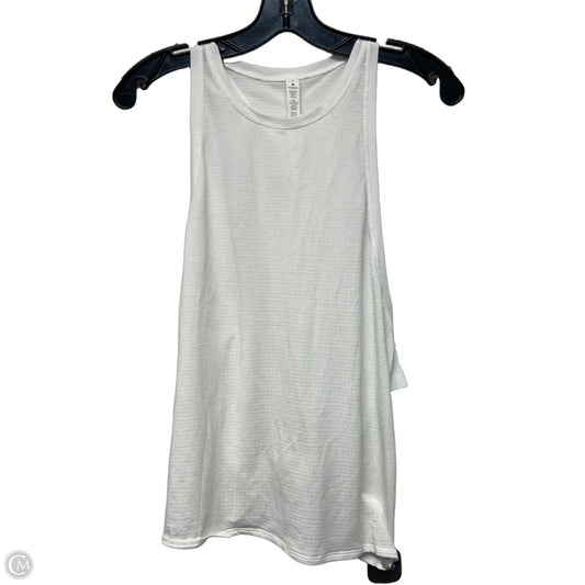 Athletic Tank Top By Lululemon In White, Size: S