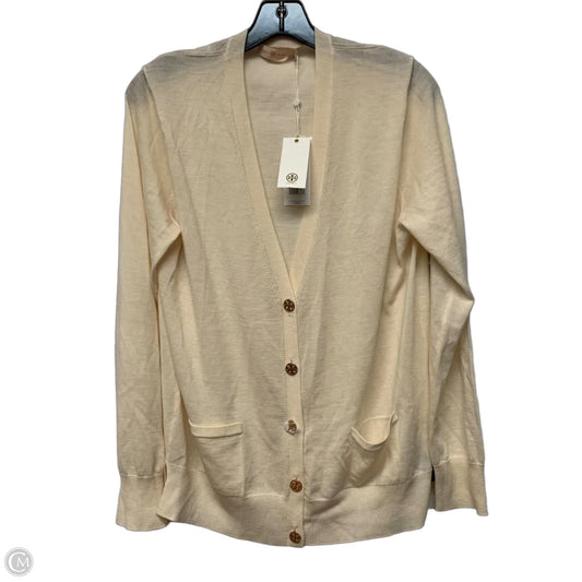 Cardigan Designer By Tory Burch In Cream, Size: Xl