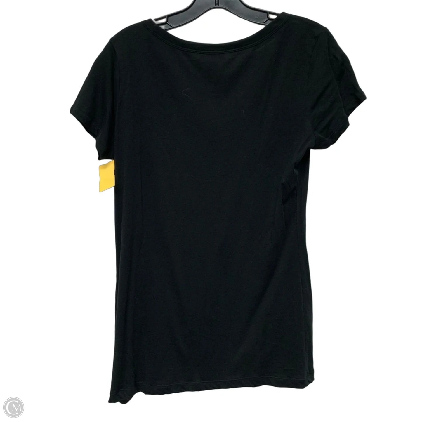 Top Short Sleeve Basic By Banana Republic In Black, Size: M
