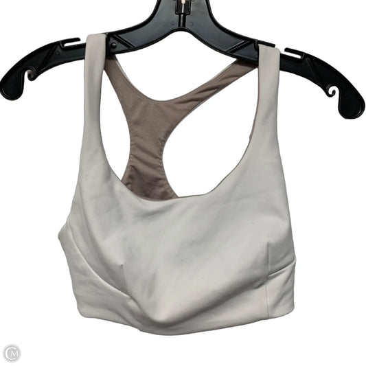 Athletic Bra By Lululemon In Tan & White, Size: S