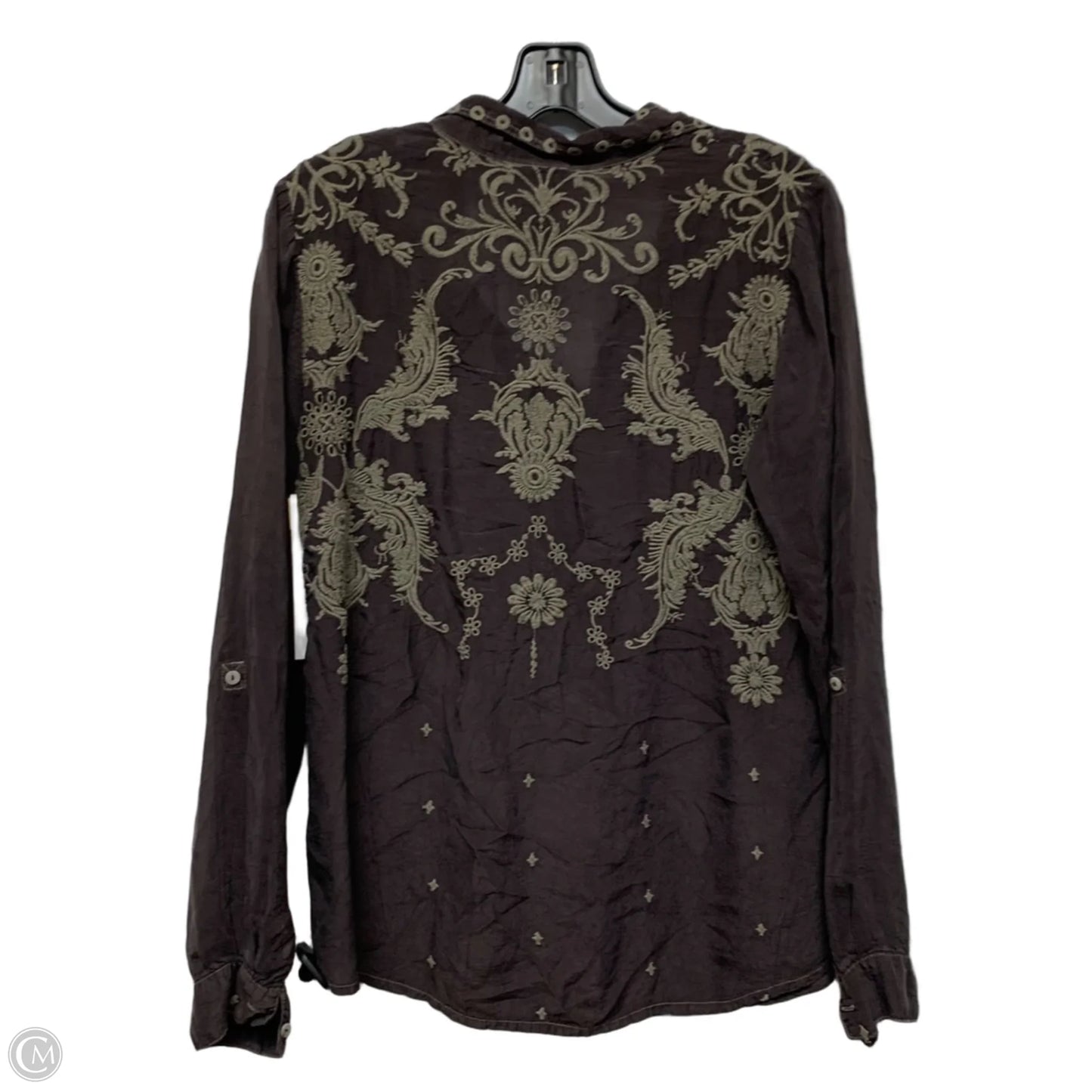 Top Long Sleeve Designer By Johnny Was In Brown, Size: S