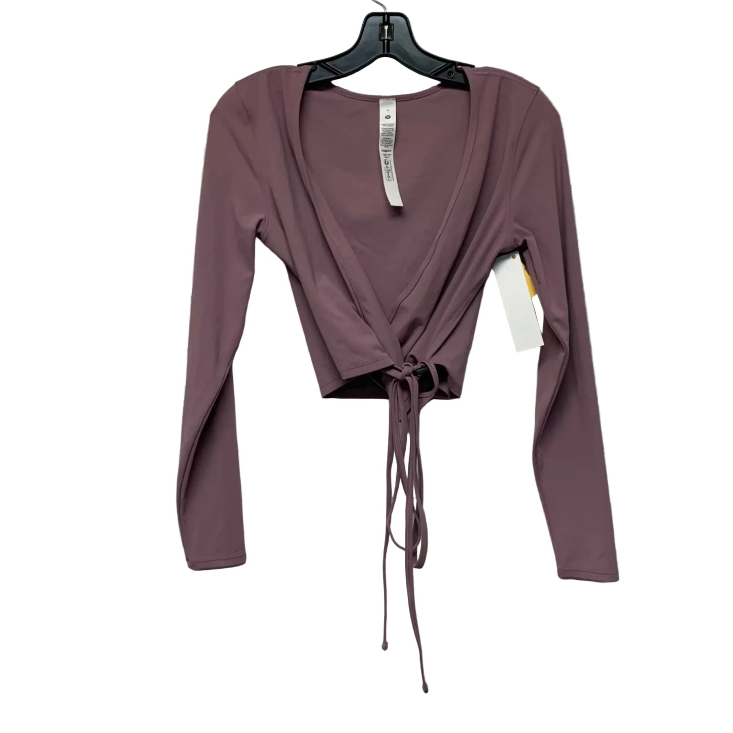Athletic Top Long Sleeve Crewneck By Lululemon In Purple, Size: M