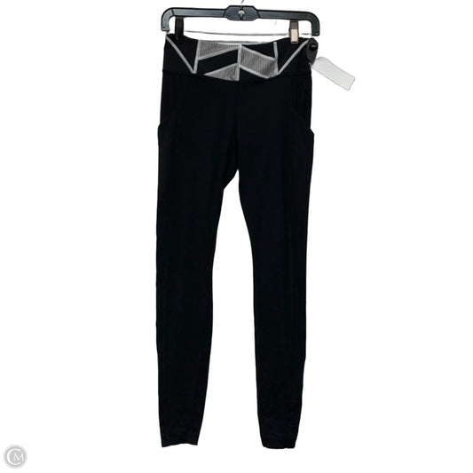 Athletic Leggings By Lululemon In Black & White, Size: S