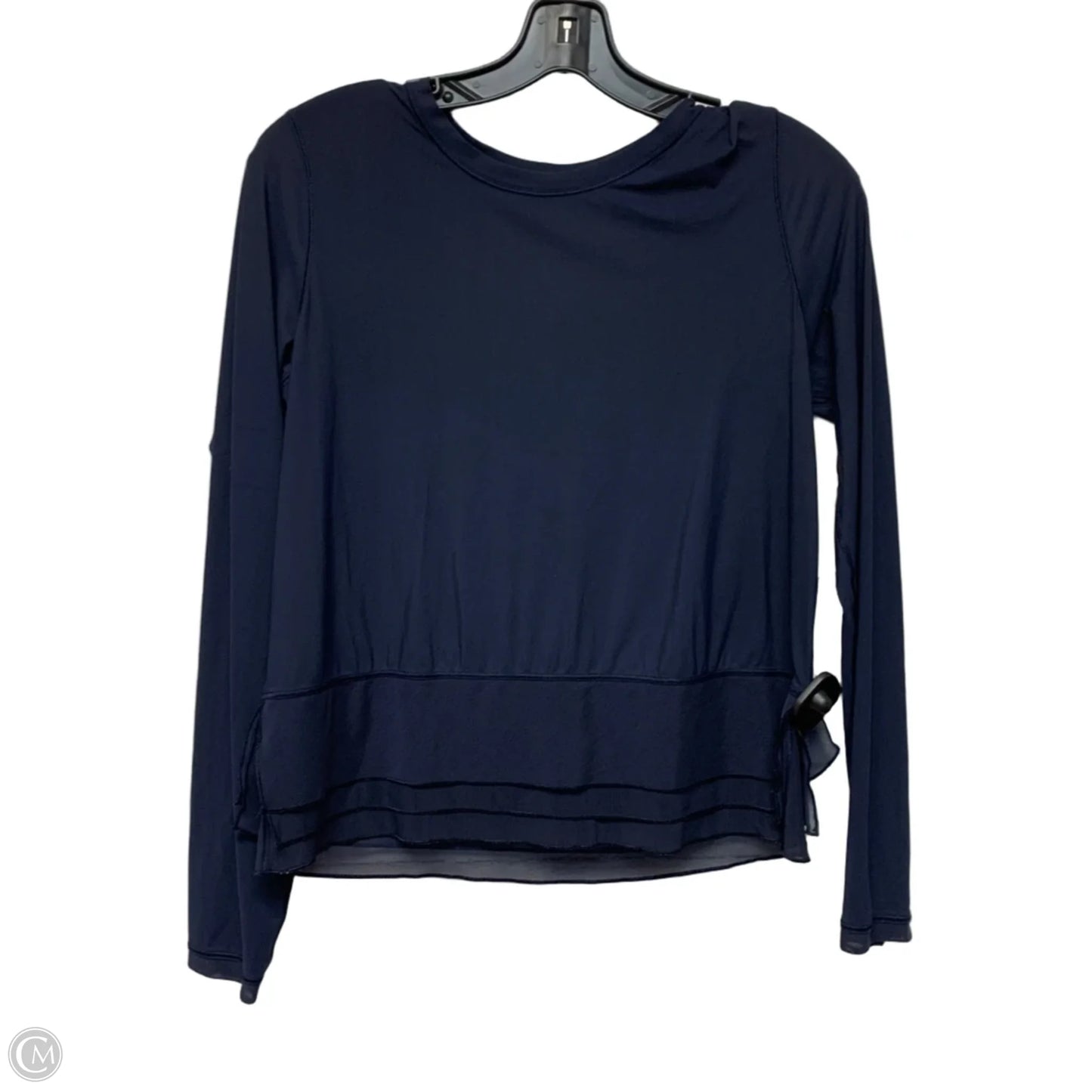 Athletic Top Long Sleeve Crewneck By Lululemon In Navy, Size: S