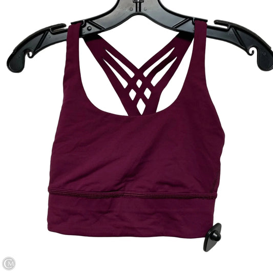 Athletic Bra By Lululemon In Purple, Size: Xs