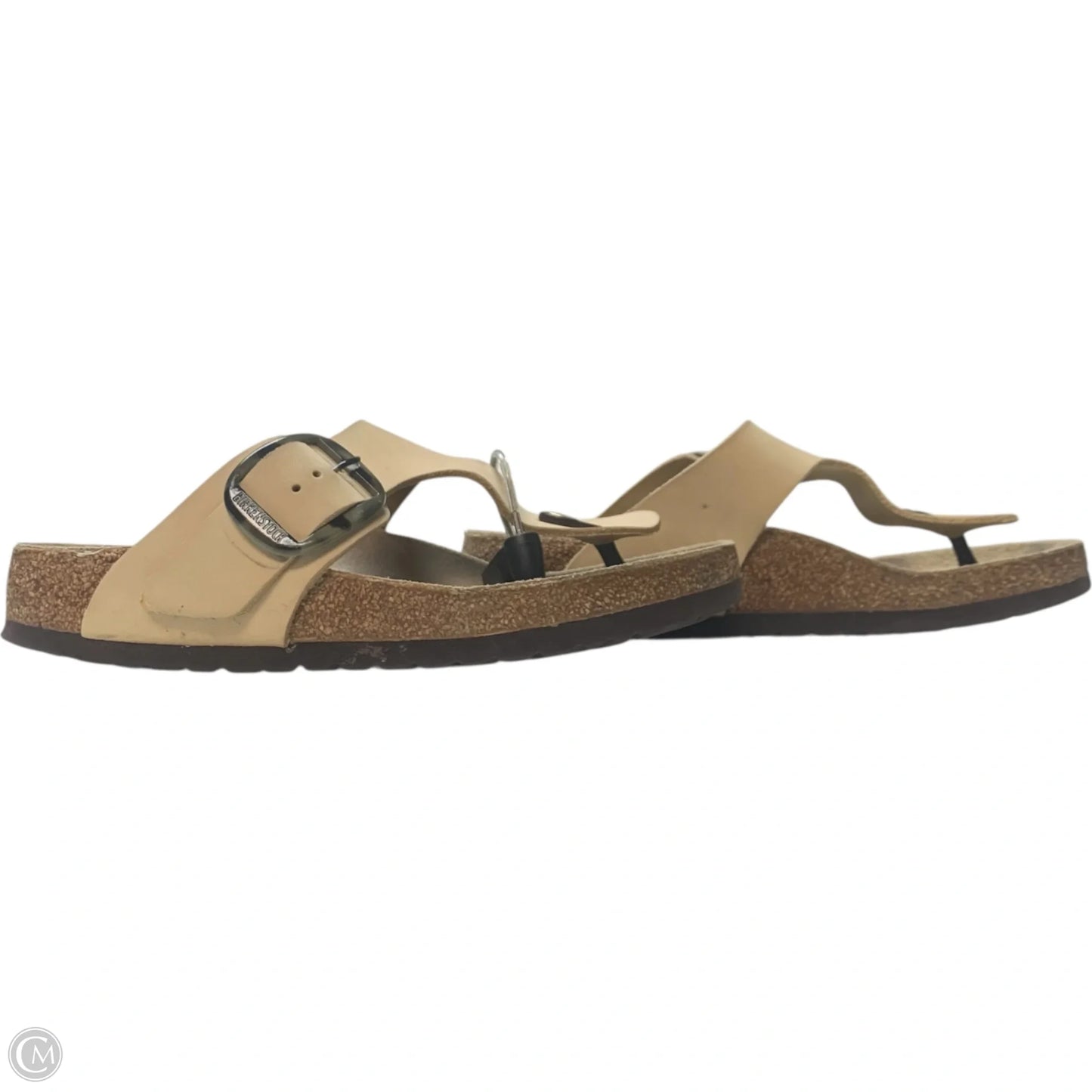 Sandals Flats By Birkenstock In Cream, Size: 7