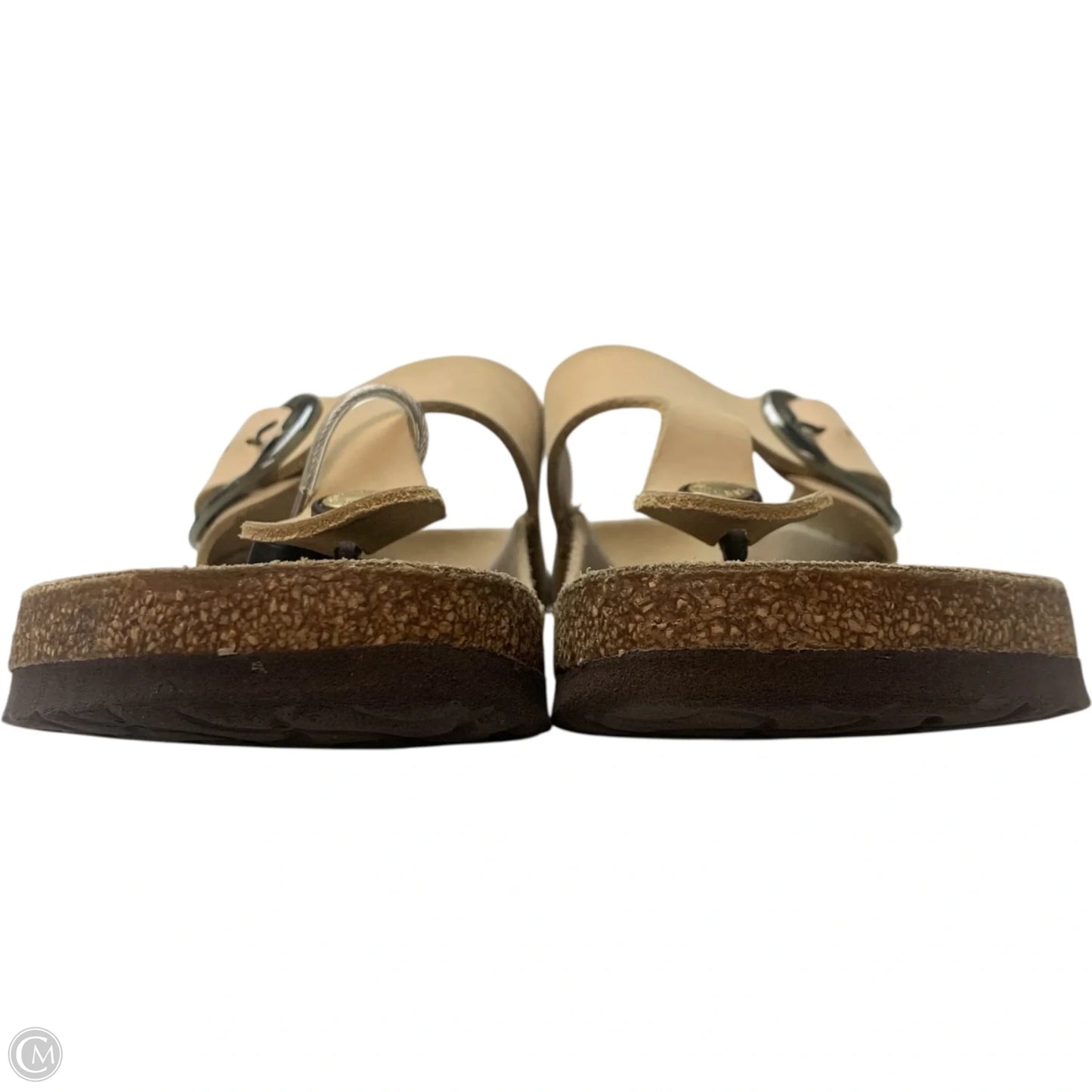 Sandals Flats By Birkenstock In Cream, Size: 7