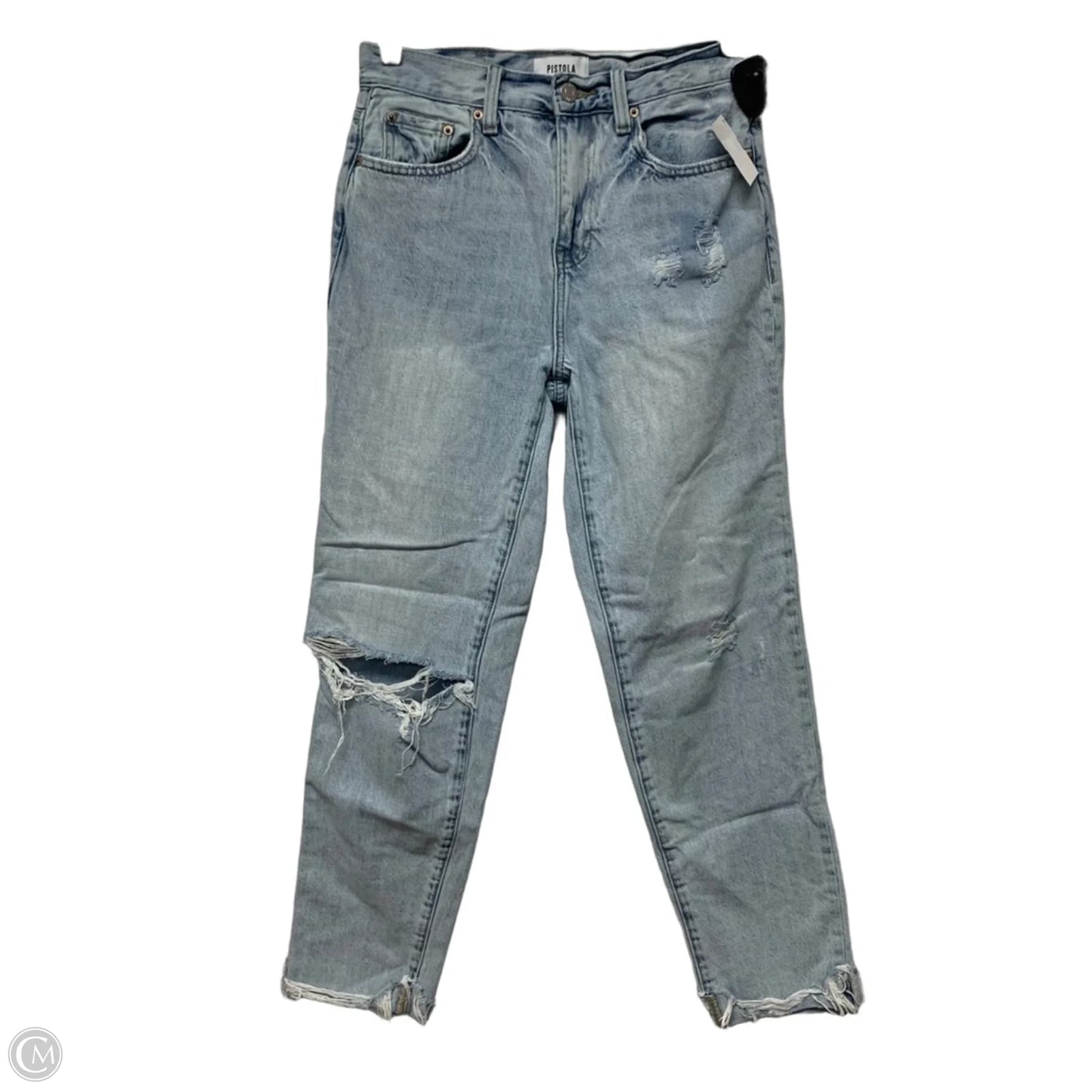 Jeans Straight By Pistola In Blue Denim, Size: 2