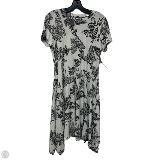Dress Designer By Johnny Was In Black & White, Size: S