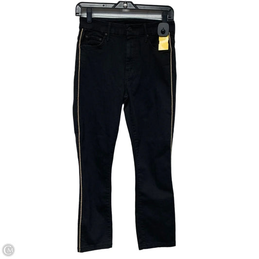 Jeans Designer By Mother In Black & Cream, Size: 4