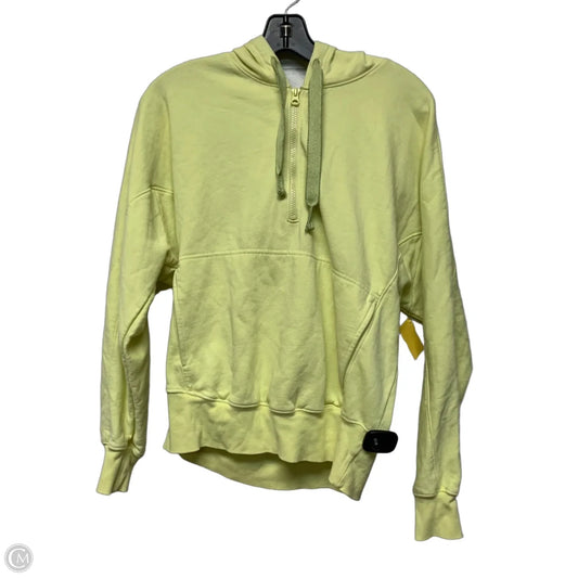 Sweatshirt Hoodie By Free People In Yellow, Size: S