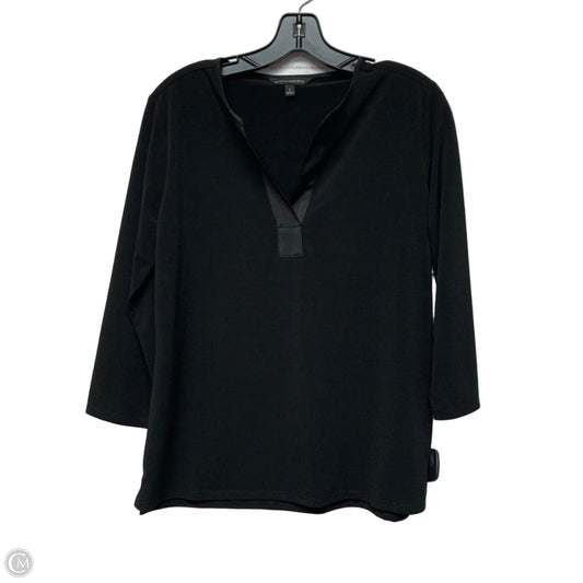 Top Long Sleeve By Banana Republic In Black, Size: S