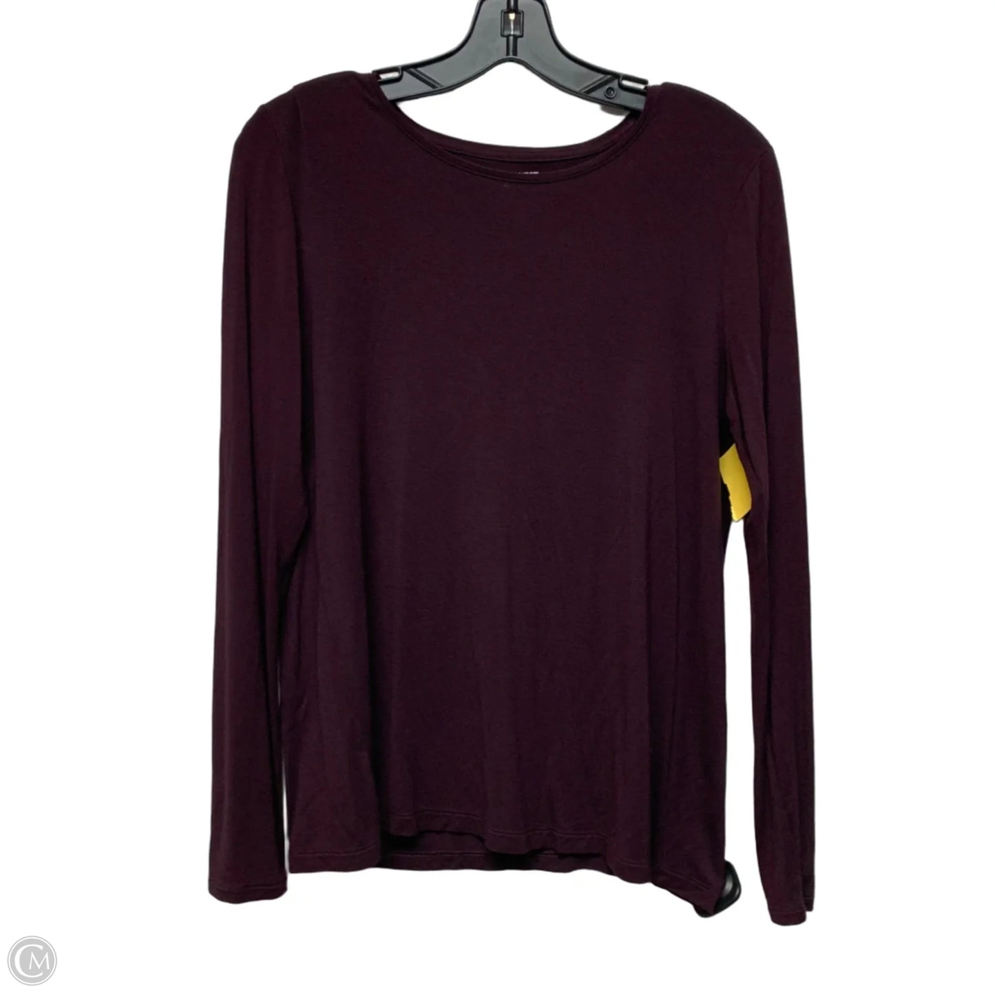 Top Long Sleeve Basic By Nine West In Purple, Size: M