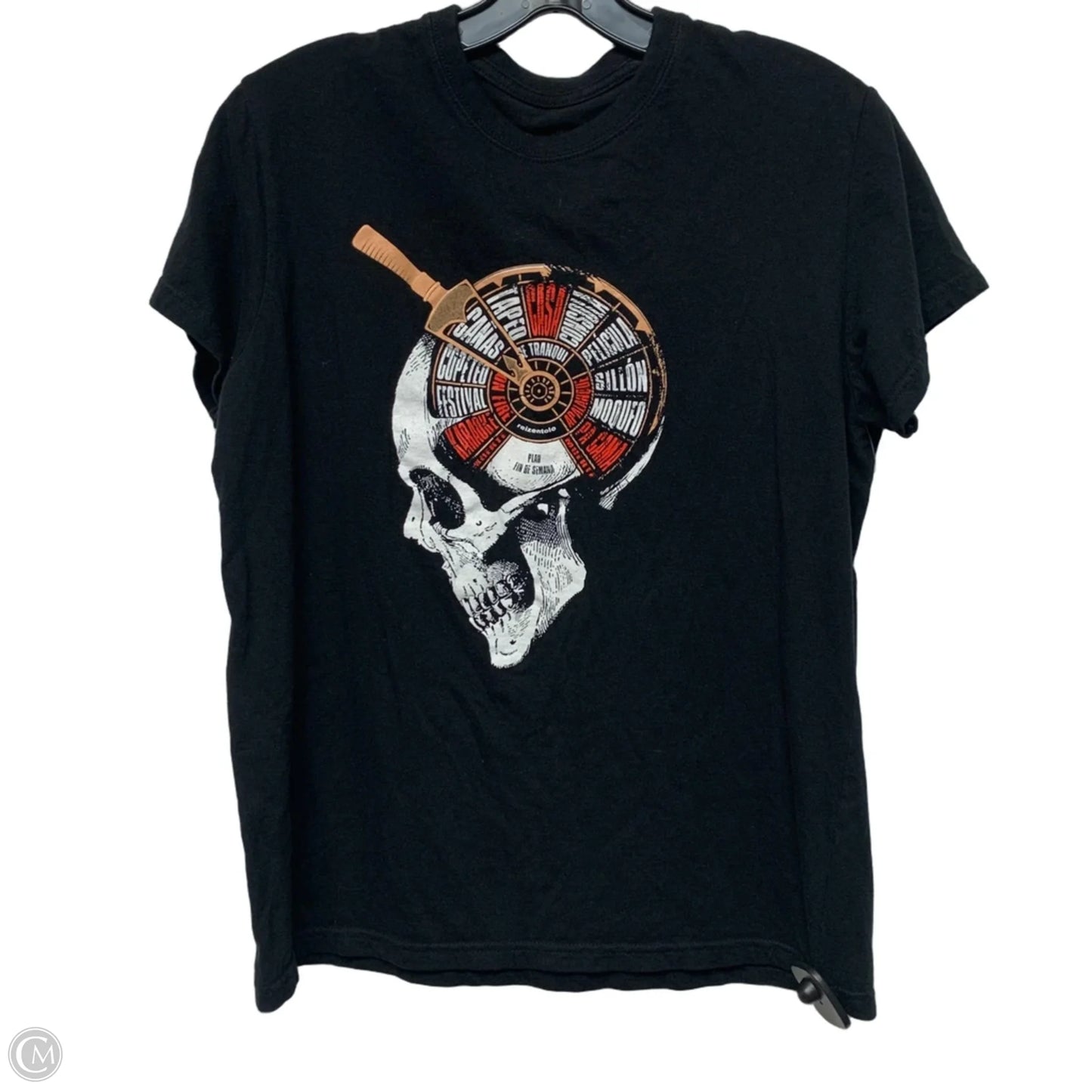 Top Short Sleeve By reizentolo In Black, Size: S